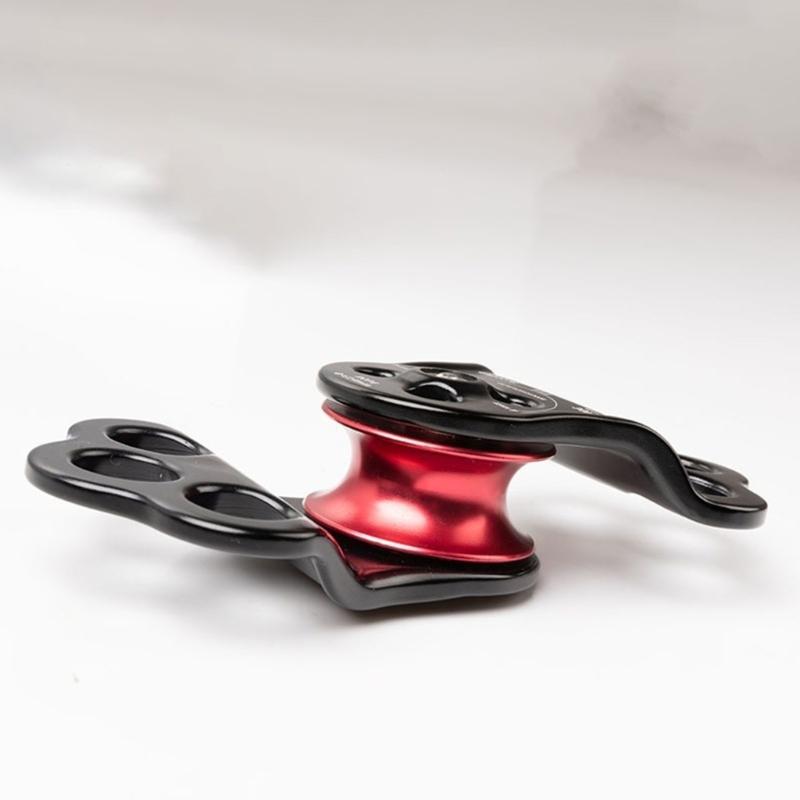 Double Bearing Pulley System Climbing Pulley for Childrens Ziplines Climbing Activity Ensuring Smooth Operations