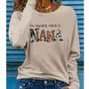 2025 Autumn & Winter Women's New Casual Crew Neck Long Sleeve Top 3D Letter Pattern