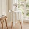 Jacquard Round Tablecloth, Sunflower Pattern Decorative Table Cloth, Lace Fabric Dinner Table Cover for Wedding Party Restaurant Banquet Decor