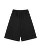 S'EST Front Cut-Out Bermuda Pants Black