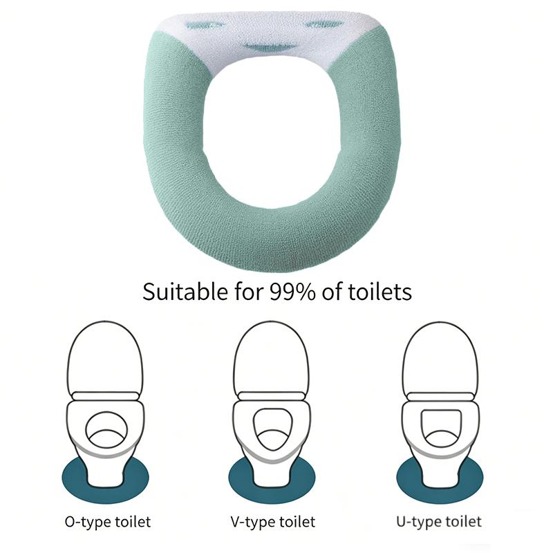 1 stk Badeværelse Toilet Sædebetræk Blødt Varmere Vaskbart Måtte Betræk Pude Sæde