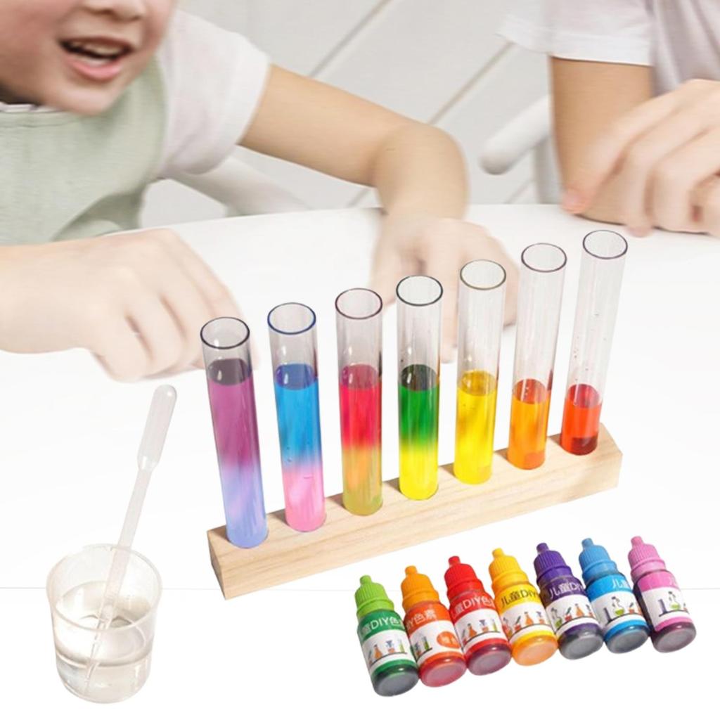 Science Kit toy,Science Experiment,Three Primary Color Experiment,Colorful Test Tube Toy for