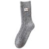 Socks Medium Tube Socks Winter Twist Pattern Wool Socks Fleece Thickened Warm Cute Cloth Label Dachshund Dog Stacking Socks