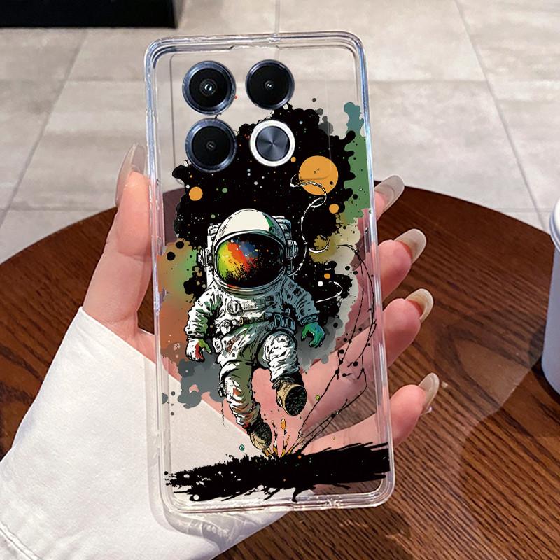 Jelly Casing For Infinix Note 40 5G X6851 X6852 Fundas Capa Clear Silicone Soft TPU Back Cover Cute Cat Rabbit Heart Phone Case