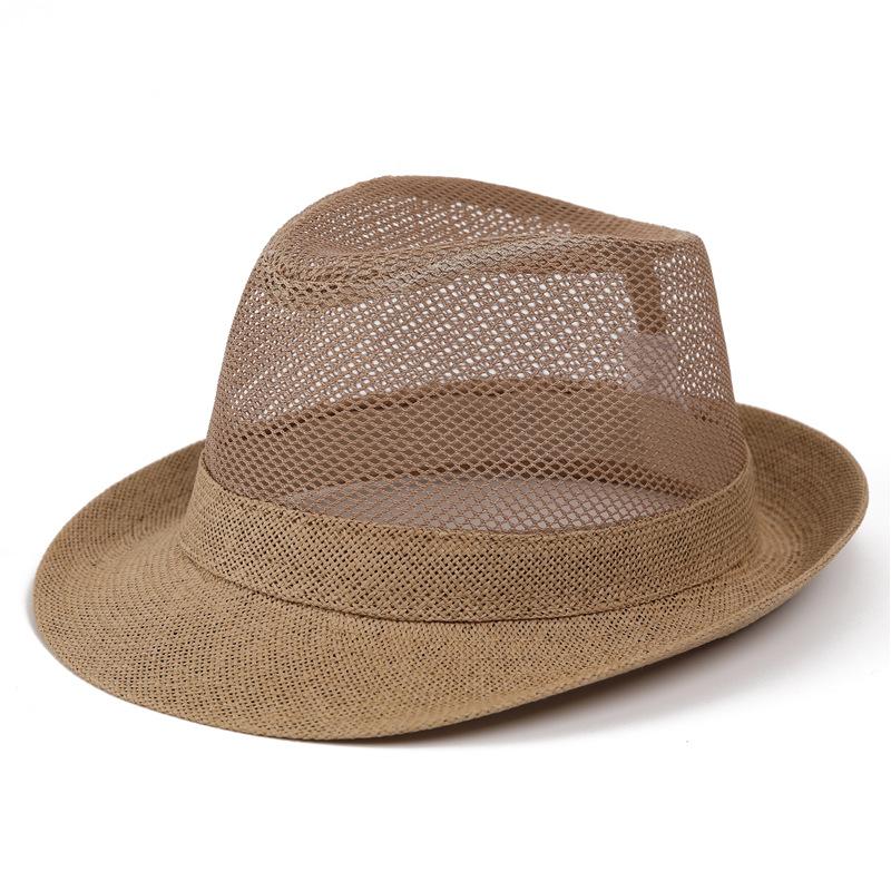 Hat Men'S Summer Straw Hat Sun Hat The Elderly Father Grandfather Old Man Top Hat Summer Sun Protection Breathable Cool Hat