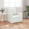 Sofa Bed 60 Cm White Faux Leather