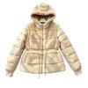 Splicing hooded cotton clothes women's autumn and winter thickened plush vest jacket zipper removable sleeves cotton coat vest
