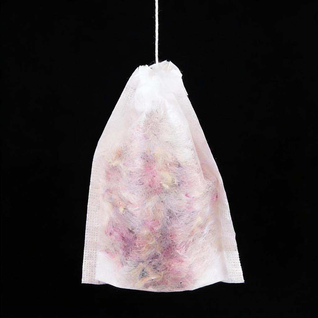 Biodegradable Corn Fiber Drawstring Tea Bag Filter - Food Grade Flower Tea Bag