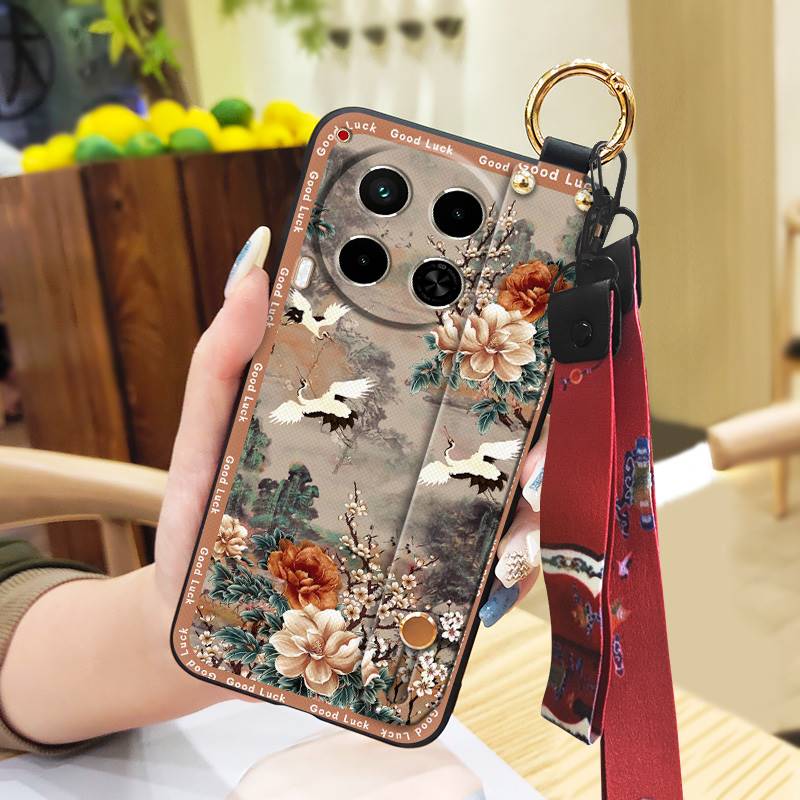 Für Mama Handschlaufe Handyhülle Für Tecno Camon30/4G/5G/CL6/CL7 Mode Wasserdicht Stoßfest Rückseite Chinesischer Stil