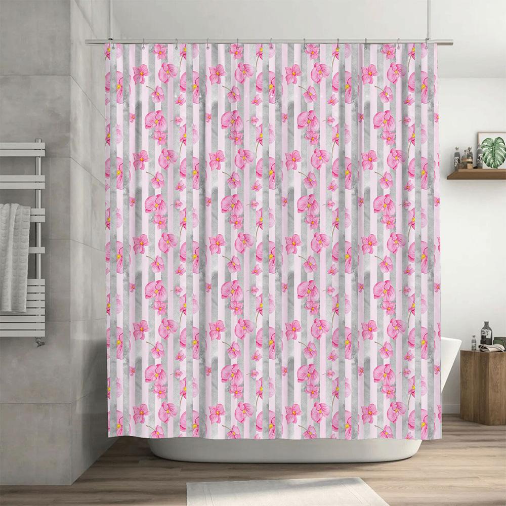 Beach Sunset Shower Curtain Extra Large Print 72x84 inches Bath Decor with Seagulls and Waves for Home Kitchen or Bathroom Decor