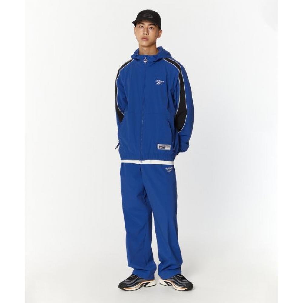 Reebok Stretch Hooded Windbreaker   Blue