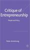 The Critique of Entrepreneurship : People and Policy Book