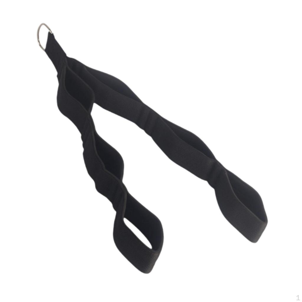 Tricep Rope Cable Attachment Handles Pull Down Upgraded 3 in 1 Workout Grip