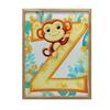 Poster Monkey On the Letter Z In a Tropical Paradise Poster Monkey On the Letter Z In a Tropical Paradise, 50X70 Cm, Without Frame, Premium Canvas On a Stretcher