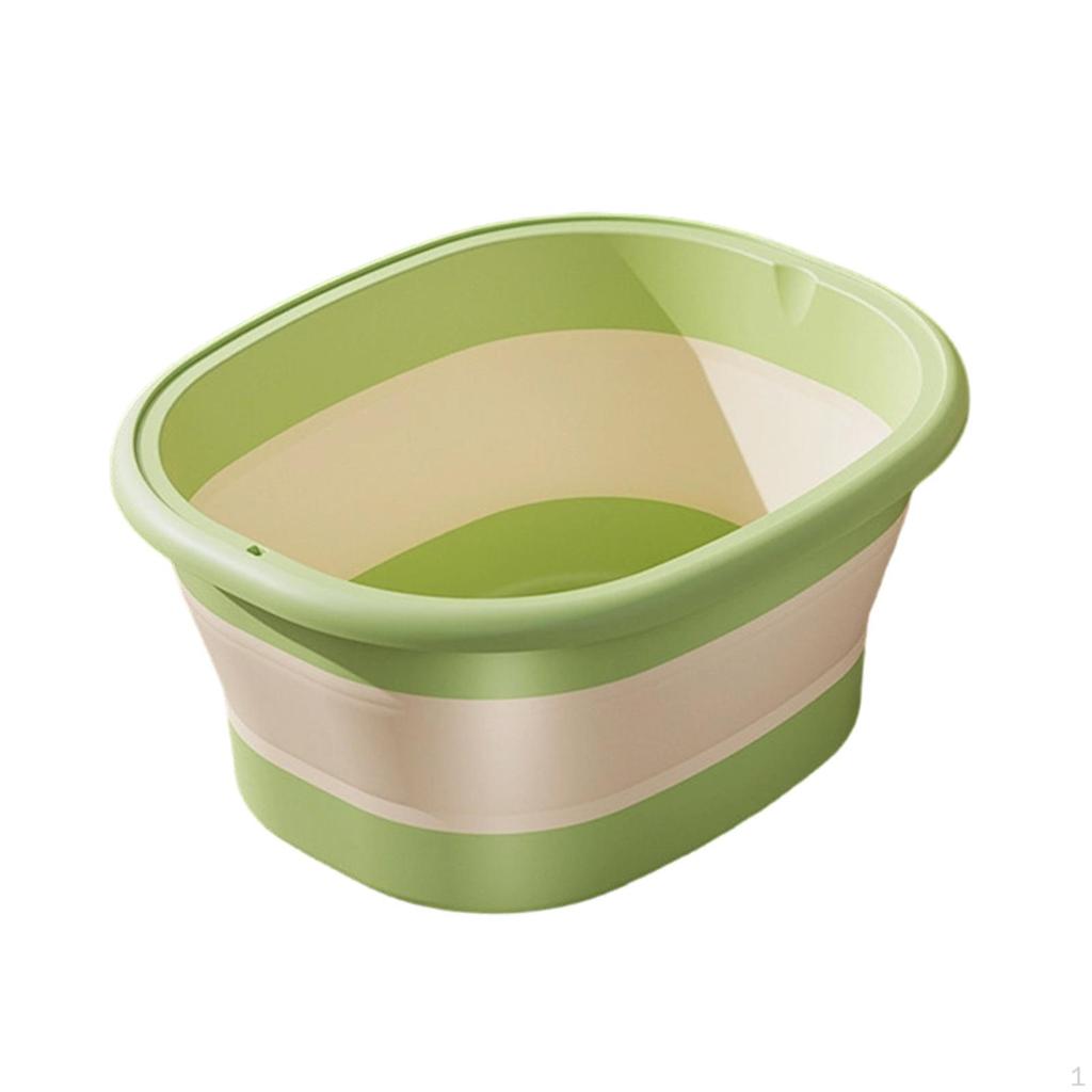 Foldable Foot Bath Basin Barrel Fishing Bucket Storage Container Soaking Tub Washing for