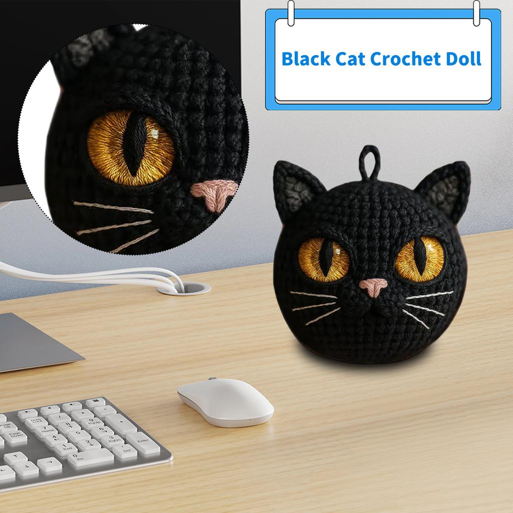 Handmade Crochet Doll – Knitted Yarn Plush Toy & Home Decor Gift