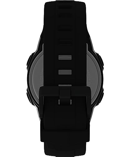 TIMEX Men's T100Sports Resin Mineral Glass Quartz Digital Watch, Black, TW5M58400 [Parallel Import]