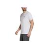 Adidas Vintage Logo Print Loose Fit Round Neck Short Sleeve T-Shirt Men Tops White GL6102