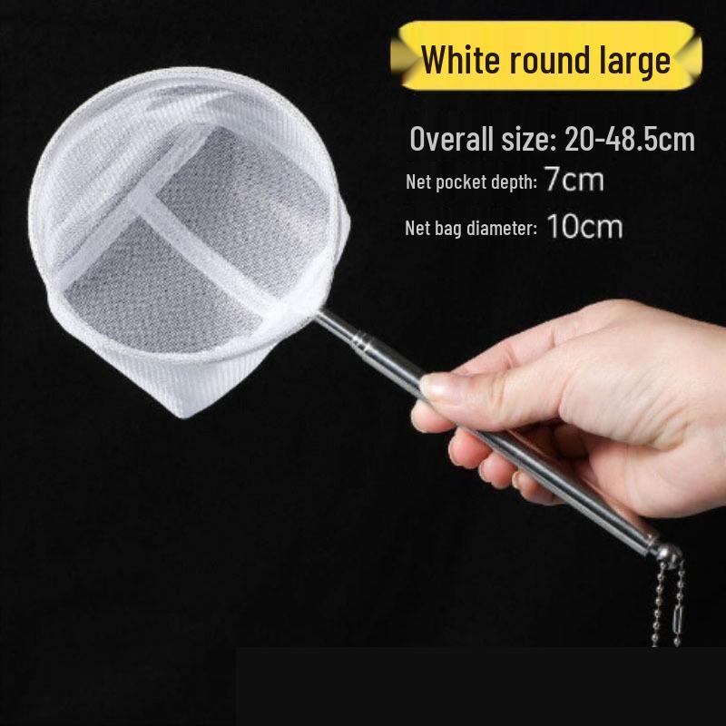 Small 3D Fish Scoop Net - Fine Mesh Handheld Net for Tropical Fish Tanks