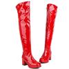 Sexy Overknee Boots For Women Patent Fetish Party Shoes Lady Heels Over the Knee Boots White Black Red Winter Long Fetish Shoes