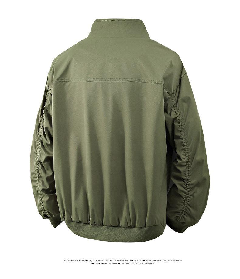 Men's Trendy Outdoor Windproof Stand Collar Jacket for Spring & Autumn Sporting