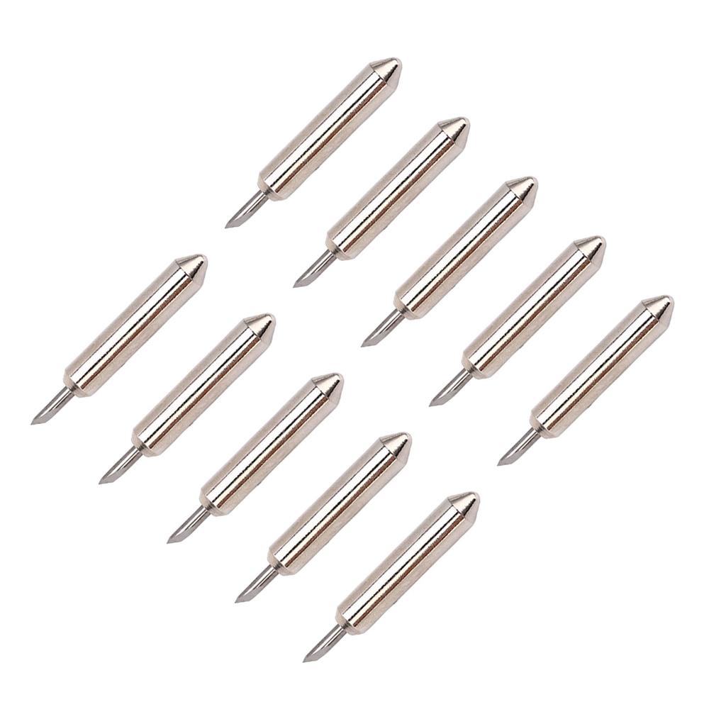 10PCS Point Blades Replacement Medium Coarse 45 Degree Alloy Steel Blade for DIY Cutting Machine