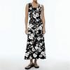 Women's Fashion Casual Colour Sleeveless Cotton Linen Pocket Dress
