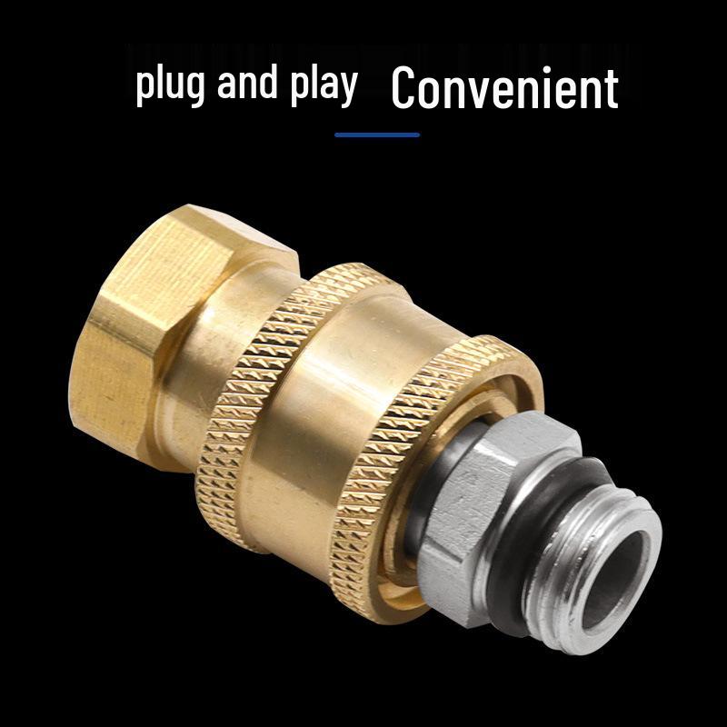 M14*1.5 Male/Female Thread High-Pressure Washer Gun Connector - 1/4 Quick Connect Water Gun Accessory