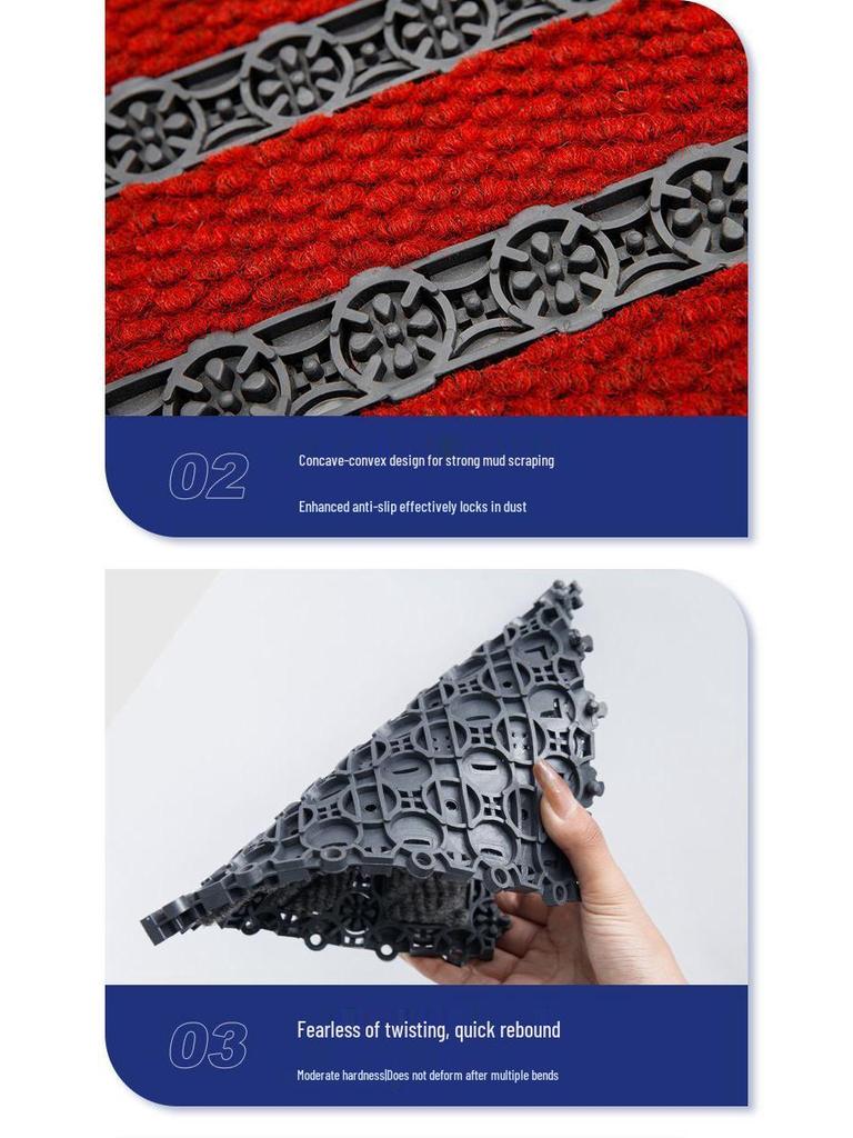 Snowproof Anti-Slip Winter Doormat for Outdoor Steps, Hotel Entrances & Stairways