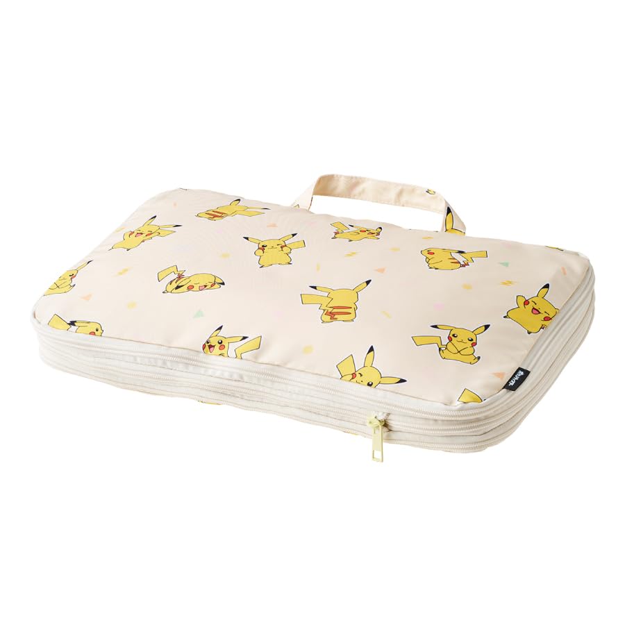 Pokemon Compression Organizer with Mesh Pouch Pikachu Pocket Monsters Gowell Pouch Compression Pouch Compression Bag Handy Goods Travel Goods Travel