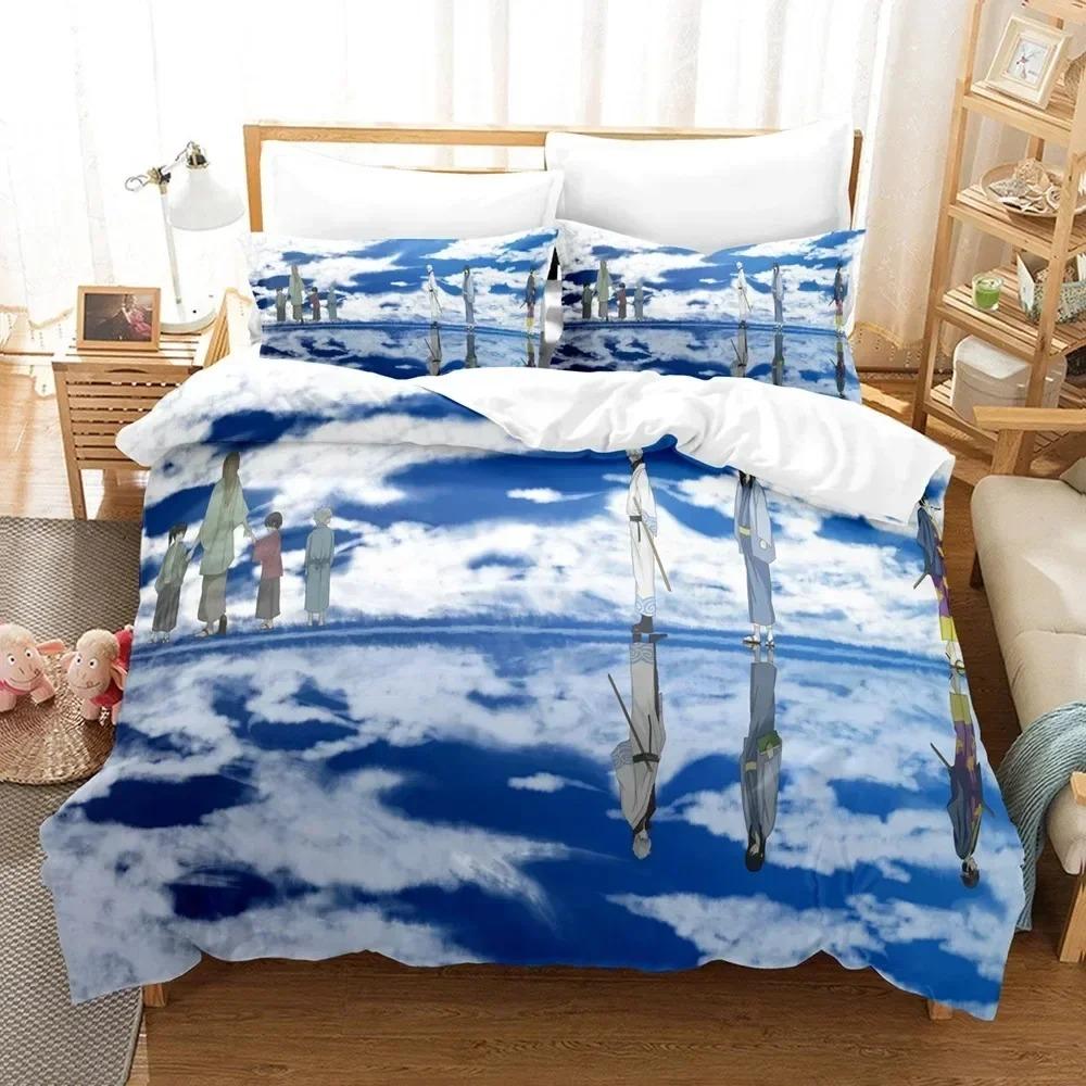 Fashion 3D Gin Tama Bedding Set 3D Printed Suitable For Bedroom Duvet Cover Set With Pillowcases Kids Home Textile