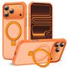 Magnetic suction bracket fulcrum mobile phone case for iPhone17ProMax protective case Apple 16E matte anti-drop 15