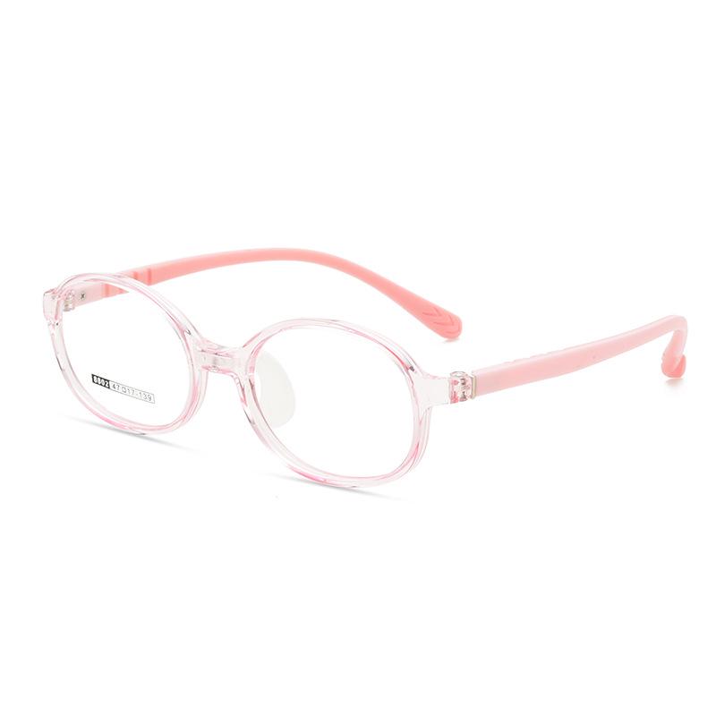 Ultra-light Silicone Nose Pads Kids' Glasses Frames with Myopia Option (Model 8802)