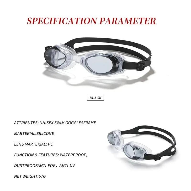 Ochelari de înot HD Silicon Impermeabil și Anti-aburire Echipament de scufundări pentru femei bărbați Rame mici Ochelari de înot pentru adulți