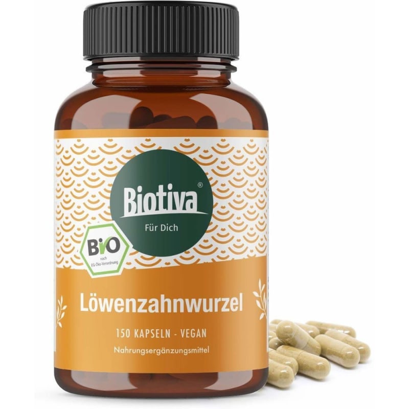 

Biotiva Dandelion Root 450 mg, 150 Capsules (Vegan)