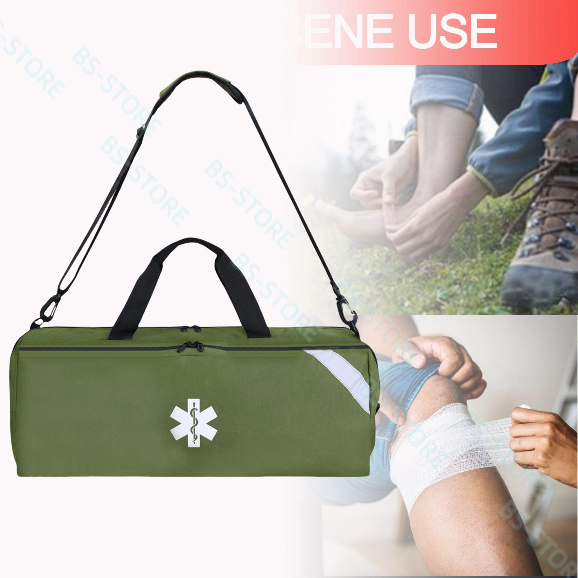 

Trauma Bag Family Medicals Bag Emergency Package Outdoor First Aid Kit Emergency Kit Camping Equipment Empty package зелёный