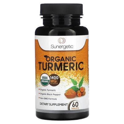 Organic Turmeric, 1,400 Mg, 60 Tablets