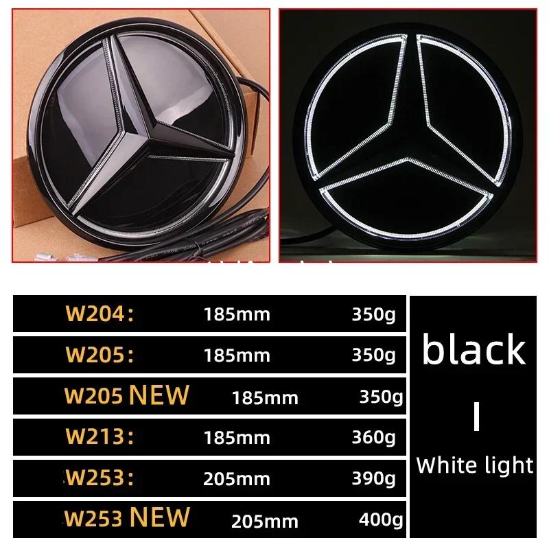 Pro Mercedes Benz LED Světelný Znak Přední Mřížka Hvězda Osvětlené Logo Bílá Modrá Červená Odznak W204 W205W213W253W166W176