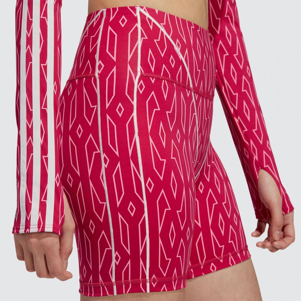 Adidas Ivy Park Monogram Short Tights Bold Pink H21149