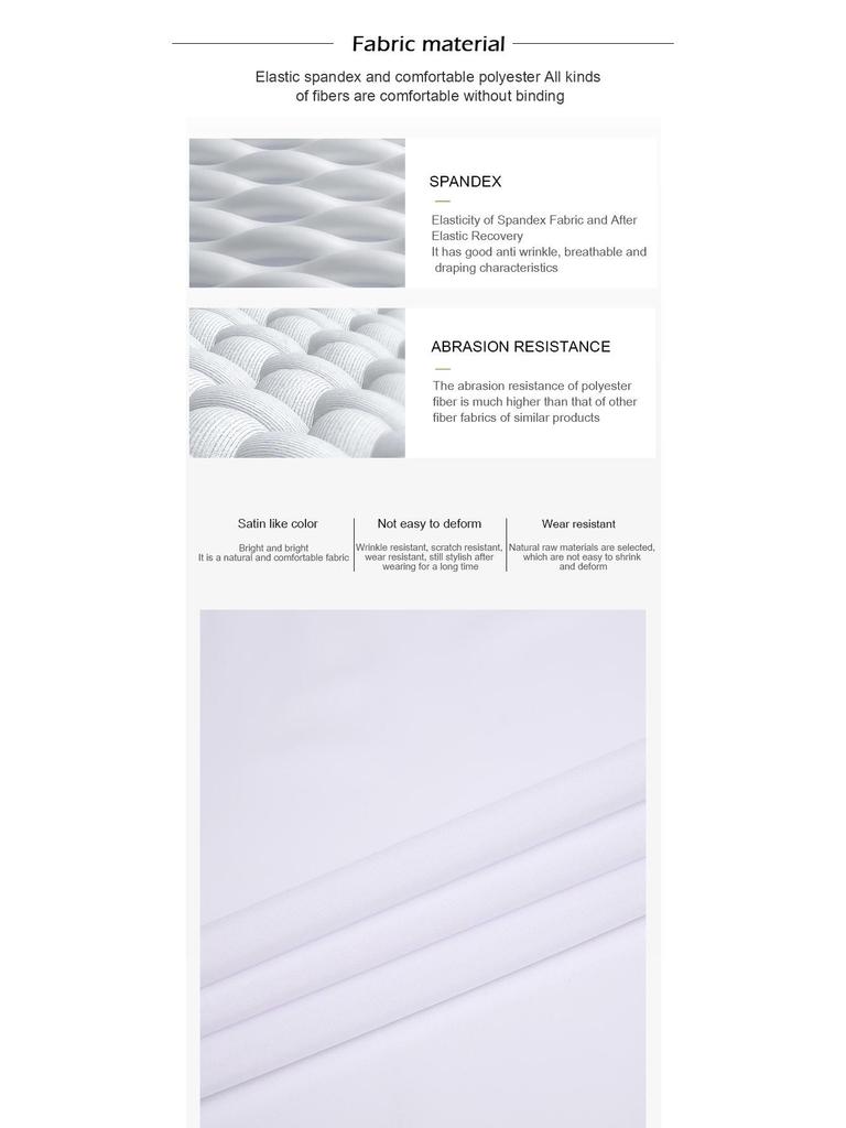 Men's High-End Long-Sleeve Stretch Dress Shirt - European & American Sizes, Solid Color Business Casual Top