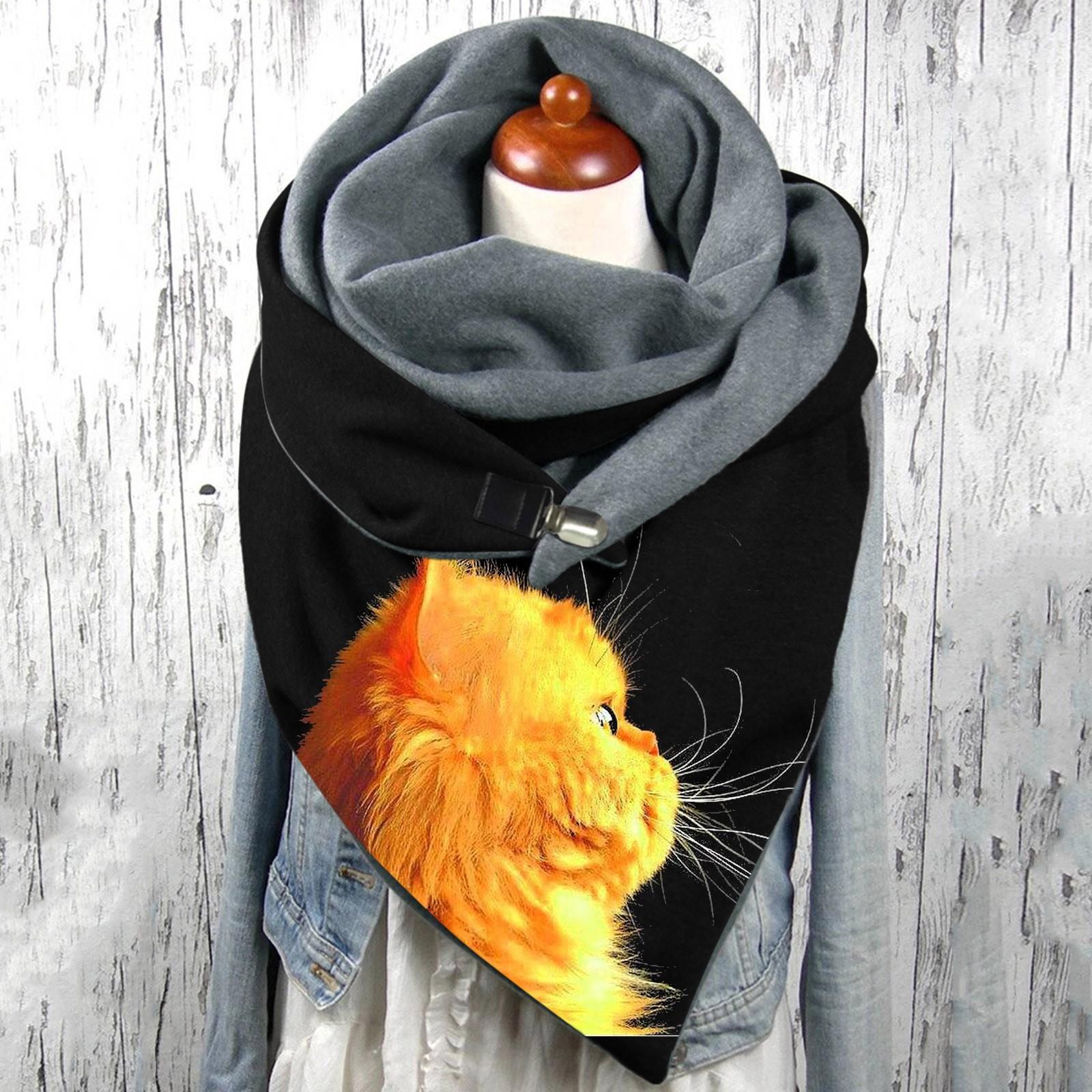 

Шарф унисекс Шарфы на пуговицах с принтом Мягкий теплый шарф для лобового стекла One Size жёлтый