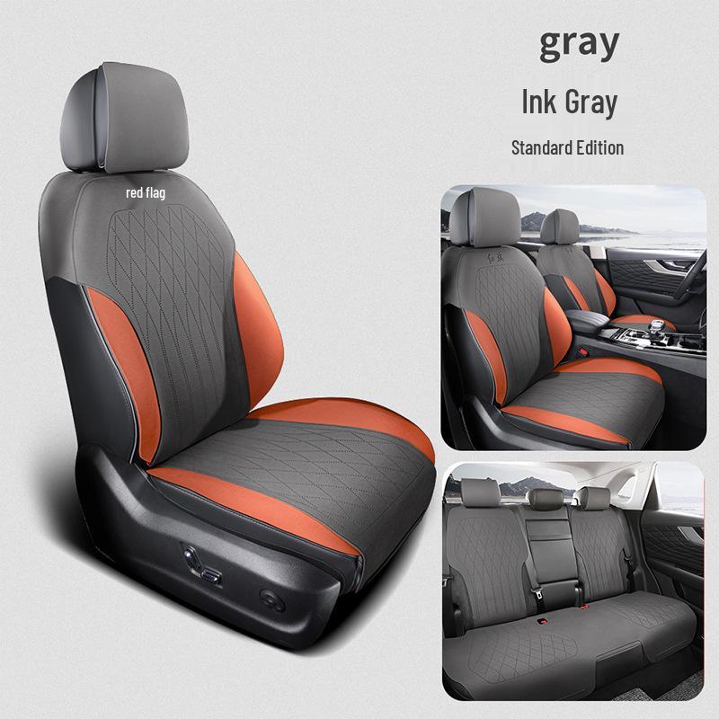 Hongqi HS5 All-Season Car Seat Cover Set - Universal Semi-Enclosed Suede Design