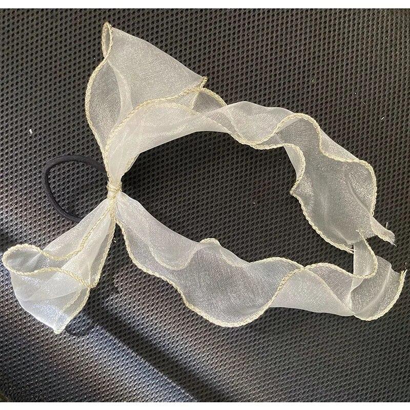 New Korean Bow Ribbon Elastic Hair Bands Women Elegant Hair Rope Elastic Ring Ties Headwear Girls Hair Accessories