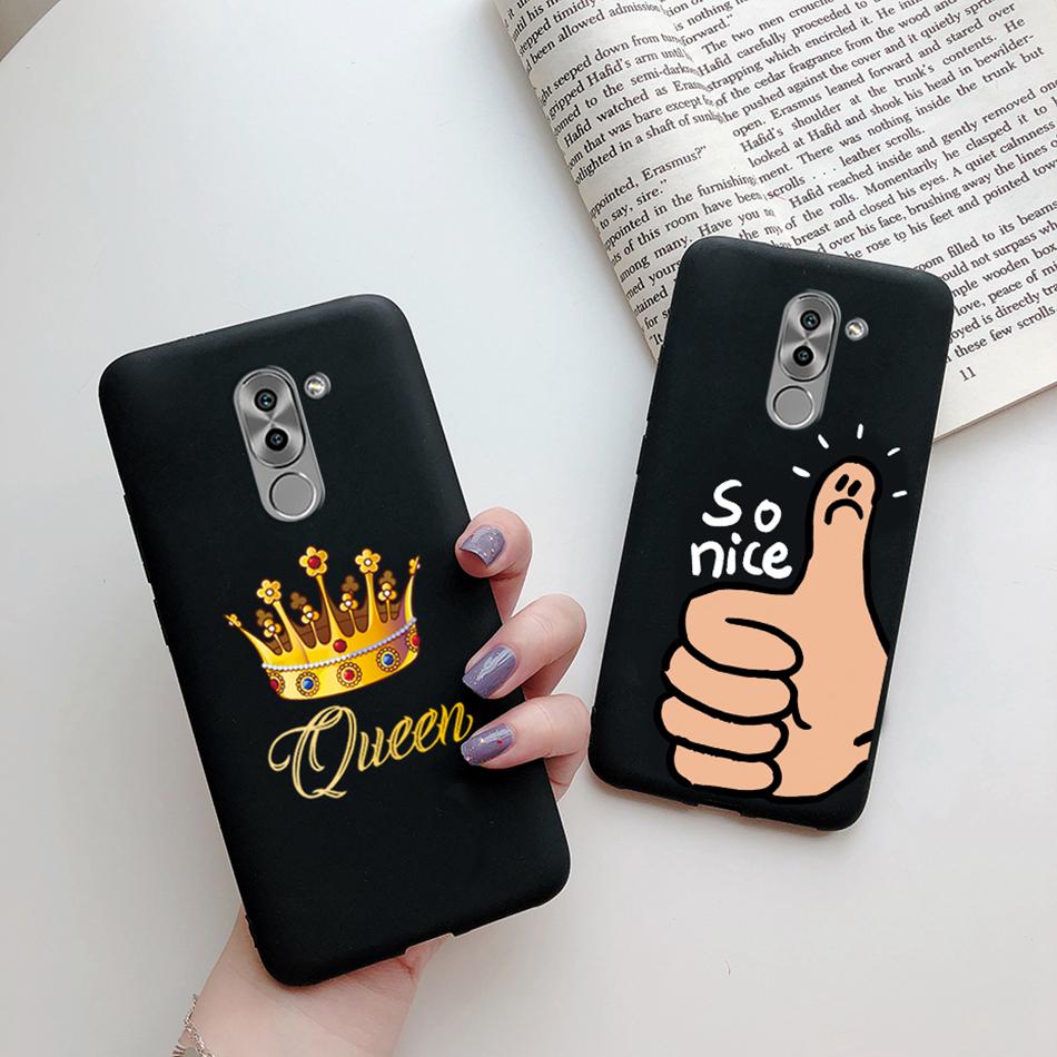 Liebesherz Hülle für Huawei Mate 9 Lite Für Huawei Honor 6X GR5 2017 Handyhülle Silikon Katze Kaktus Avocado Bemalt Mattes Cover