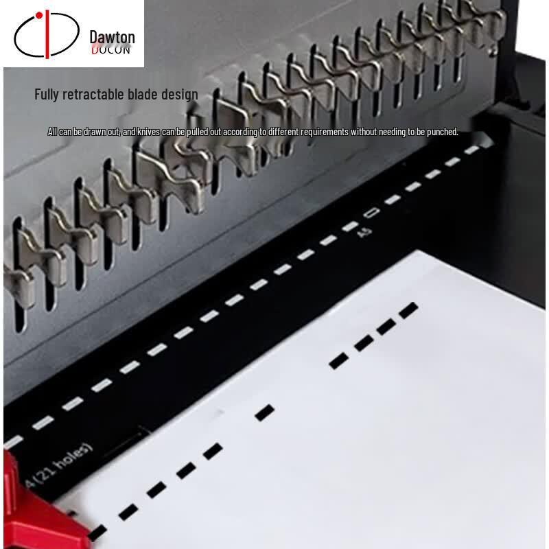 Daoton DC-2701 21-Hole Manual Comb Binding Machine CN plug (adapter included)