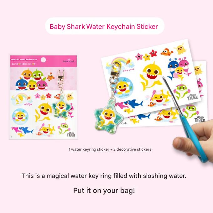 Made In Korea - Pinkfong Baby Shark Sticker Series (10 Options)