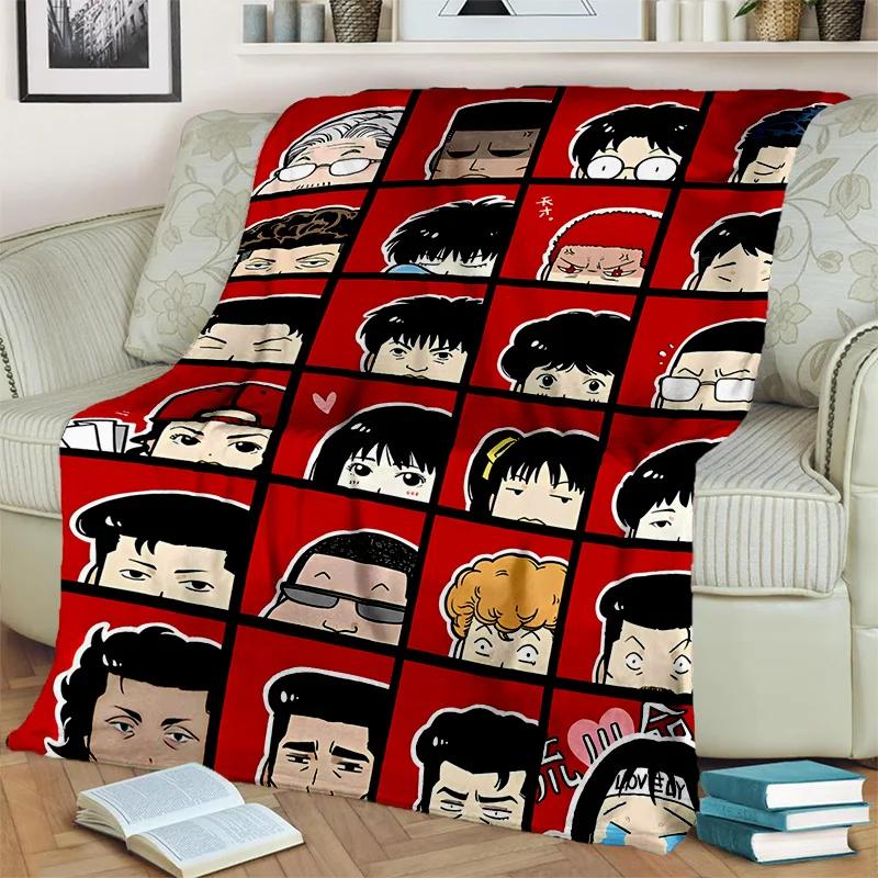 Basketball Anime Slam Dunk Cartoon Blanket,Soft Throw Blanket for Home Bedroom Bed Sofa Picnic Travel Office Cover Blanket Kids