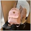 Backpack Bag Women's New Trendy Large-capacity Texture Fashionable Versatile Commuter Small Backpack Schoolbag Women