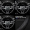 Breathable Leather Car Steering Wheel Cover Auto Accessories For Honda civic accord fit jazz pilot CRV odyssey passport city HRV