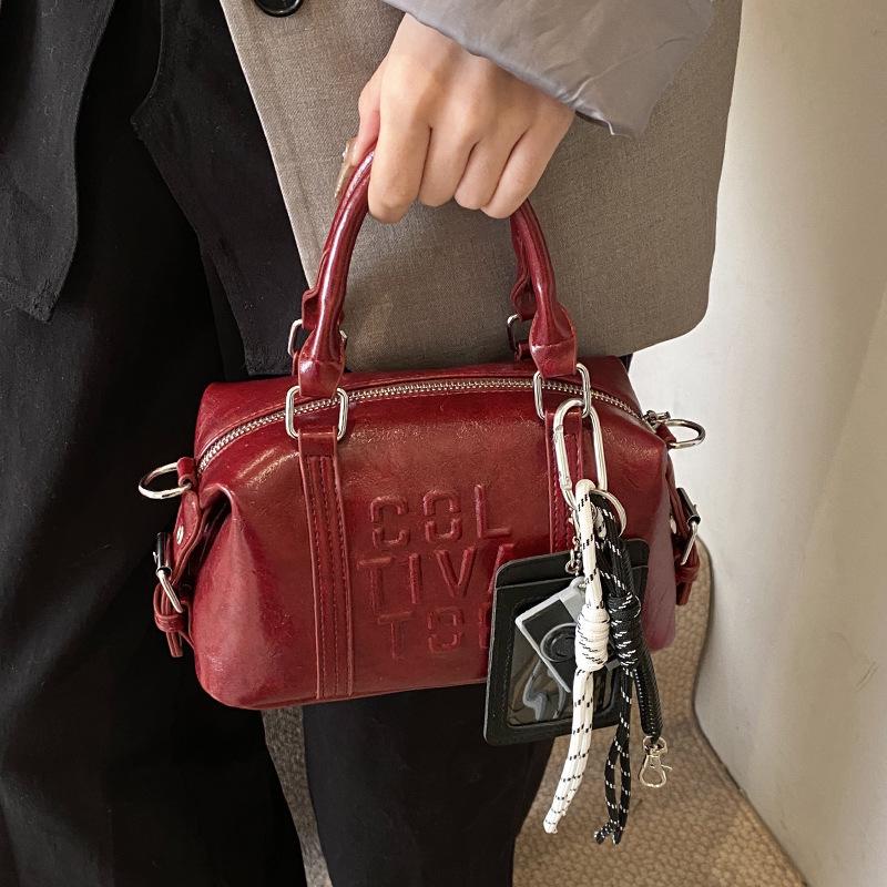 Women's Versatile Retro Boston Crossbody Bag